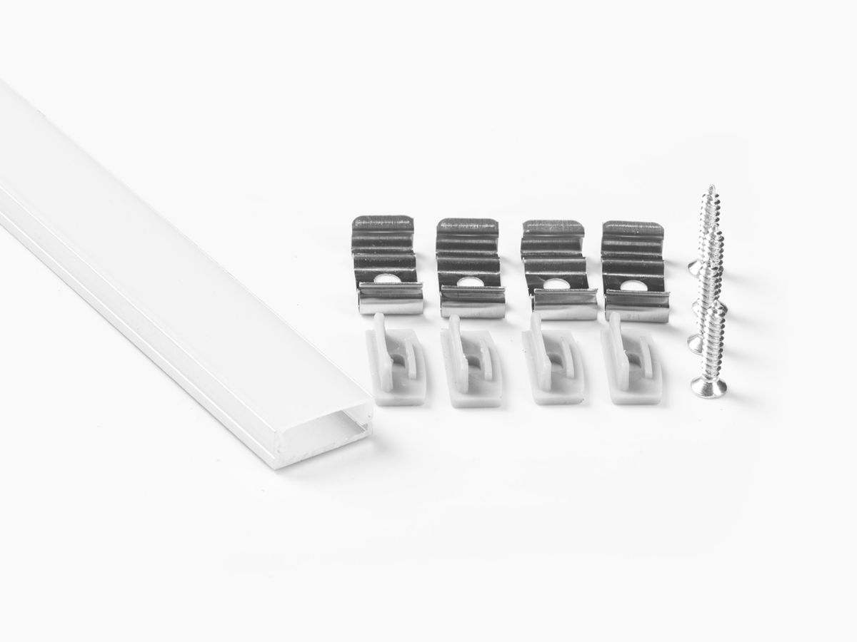 Профиль накладной LEDS POWER СПН1707 алюм. анод-й с матовым рассеивателем 2м 008394 в Санкт-Петербурге