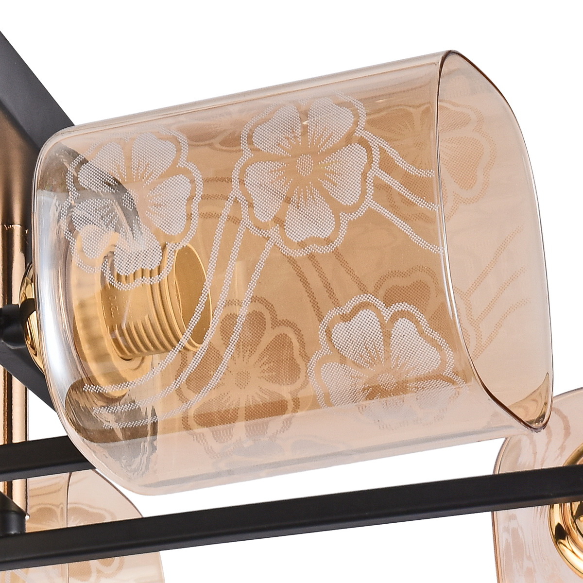 Потолочная люстра Reluce 72108-0.3-06 BK+FGD в #REGION_NAME_DECLINE_PP#