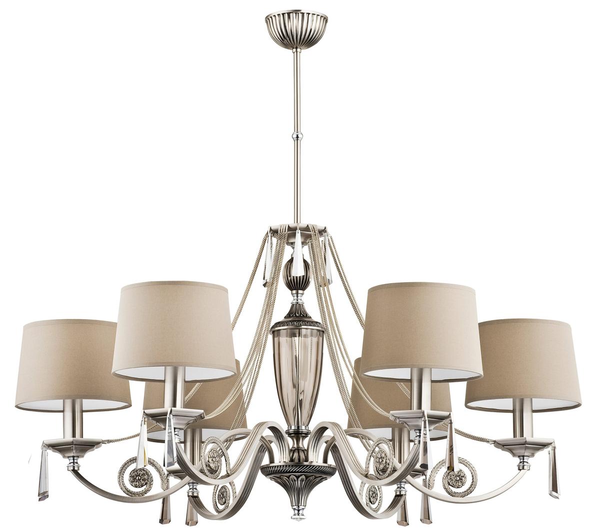 Подвесная люстра с тканевым абажуром Kutek Monza MON-ZW-6(N/A) в #REGION_NAME_DECLINE_PP#