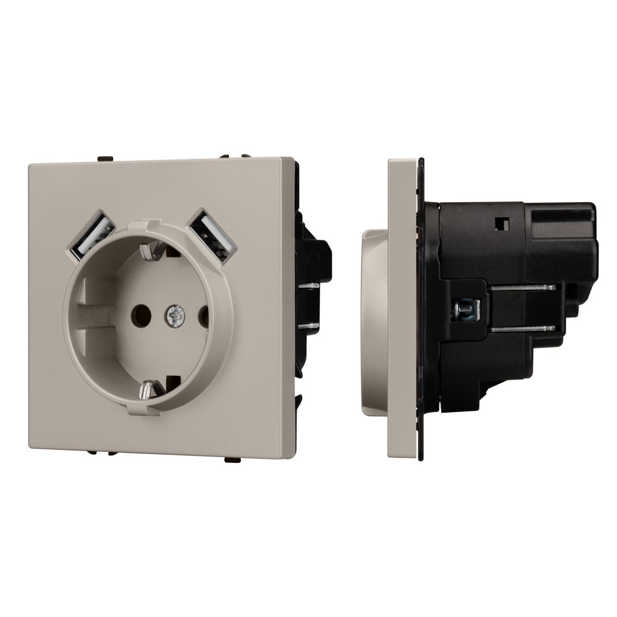Розетка зк со шторками с USB тип А+А софт-тач кашемир Arlight SCT-MUAA-SFPL-CA (250V, 16A) 059442(1) в #REGION_NAME_DECLINE_PP#