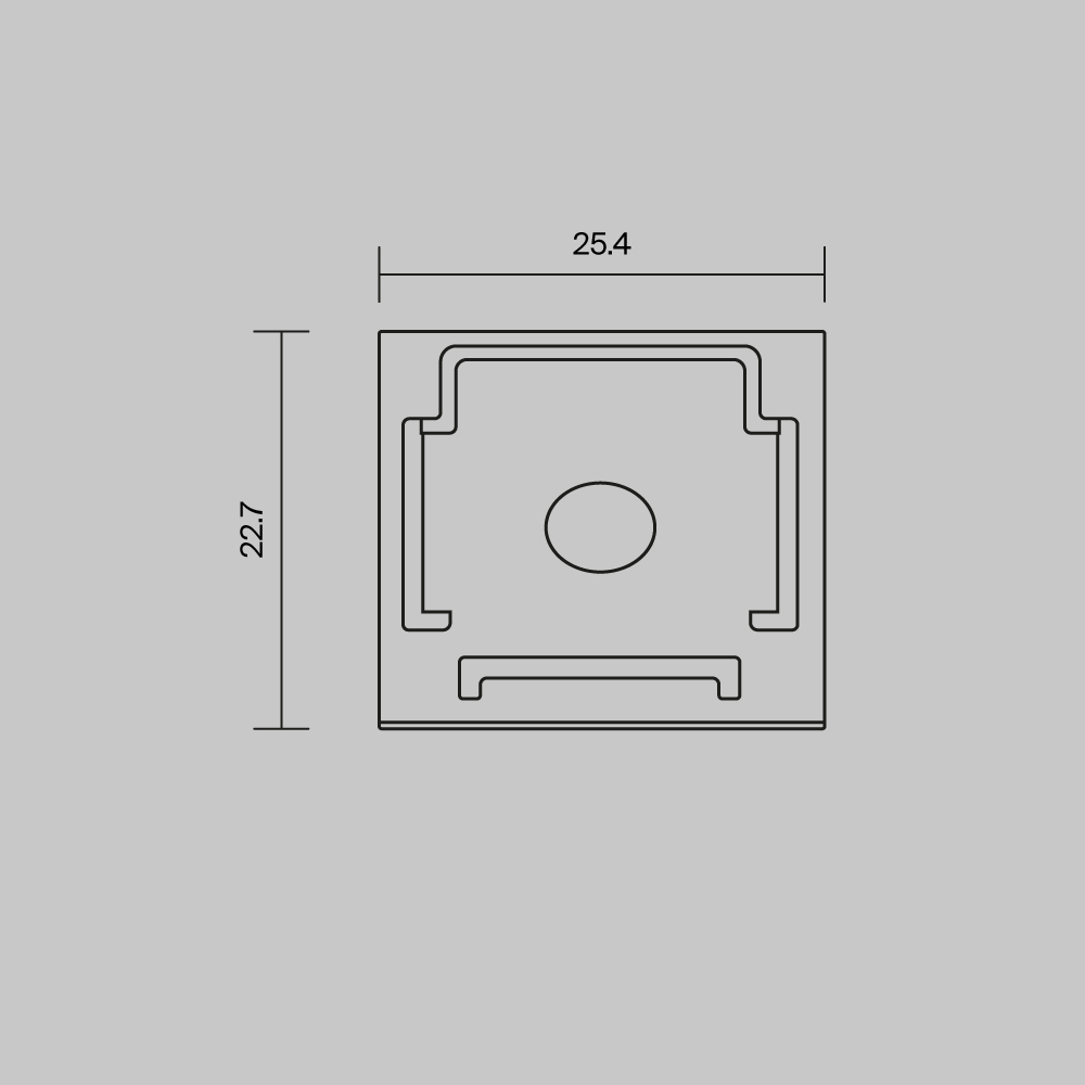 Комплект заглушек для профиля 25×22 2шт Maytoni Led Strip ALM-2522-B-EC 642066 в Санкт-Петербурге