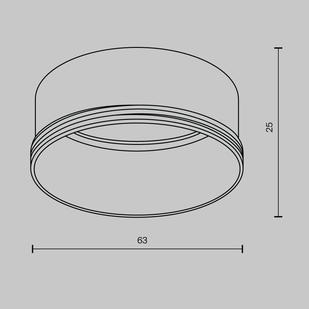 Кольцо декоративное для однофазного трекового светильника Maytoni Technical Focus LED  RingL-20-W в Санкт-Петербурге