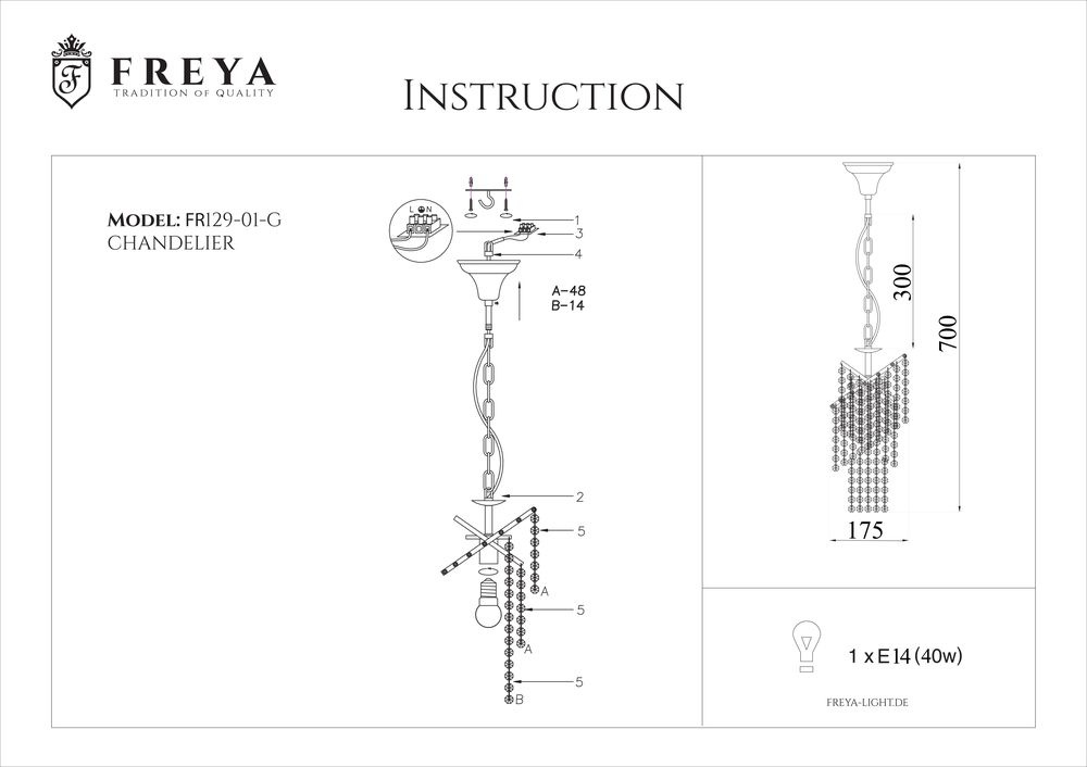 Подвесной светильник Freya Picolla FR1129-PL-01-G в #REGION_NAME_DECLINE_PP#