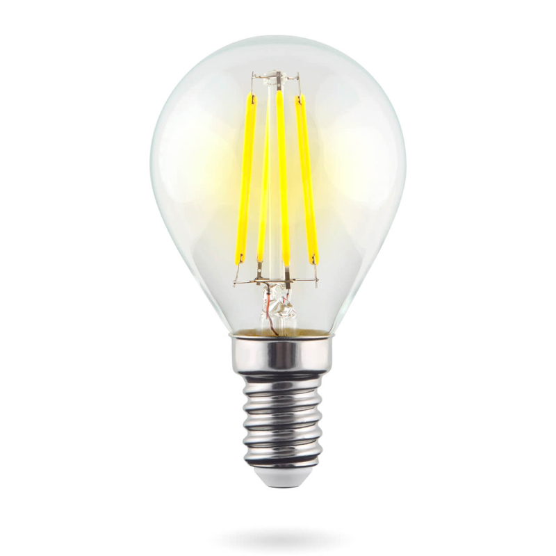 Лампа светодиодная Voltega E14 6W 4000К шар прозрачный VG10-G1E14cold6W-F 7022 УЦ в Санкт-Петербурге