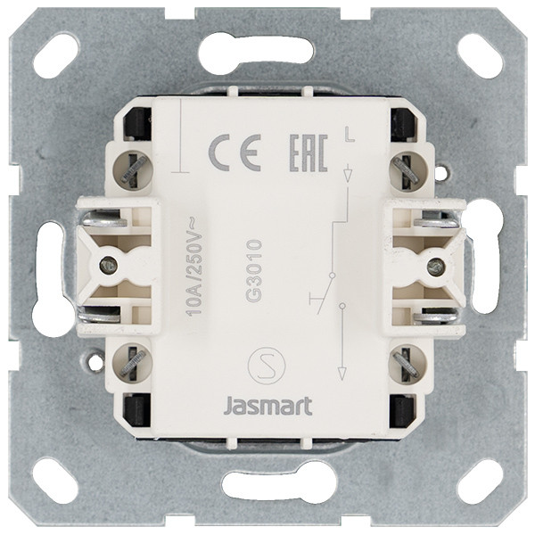 Звонковый механизм 10A с накладкой цвет Тауп Jasmart G3010T в Санкт-Петербурге