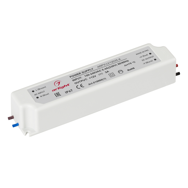 Блок питания Arlight ARPV-LV12035-A (12V, 3.0A, 36W) 018968(1) в Санкт-Петербурге