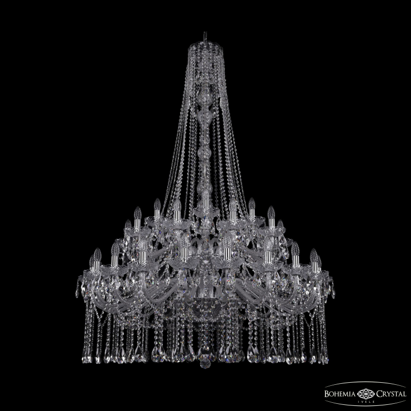 Подвесная люстра Bohemia Ivele Crystal 1413/20+10+5/400/h-164/2d Ni в Санкт-Петербурге