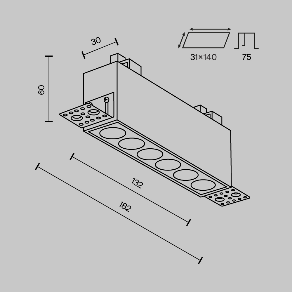 Встраиваемый светильник Maytoni Points DL065-12W3-6K-TRS-B в #REGION_NAME_DECLINE_PP#