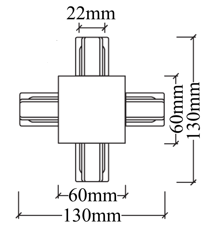 Соединитель X-образный (однофазный) Crystal Lux CLT 0.2211 CLT 0.2211 04 WH в Санкт-Петербурге