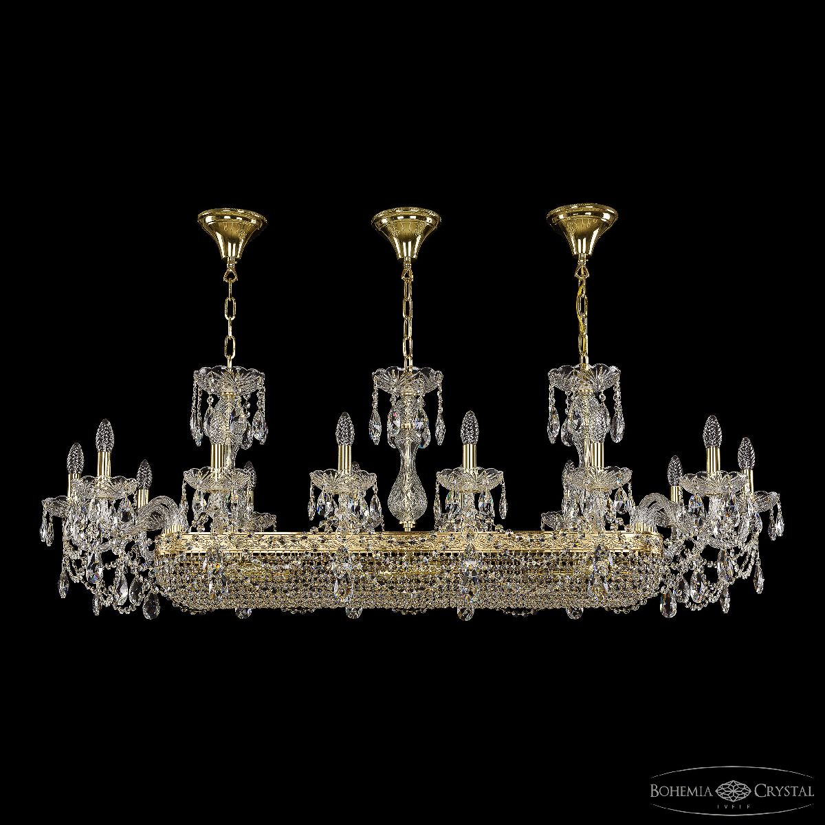 Подвесная люстра Bohemia Ivele Crystal 1453/14/195/1000 G в Санкт-Петербурге