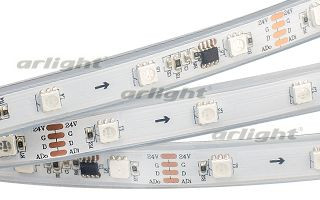 Светодиодная лента Arlight 5 метров DMX-5000P 24V RGB (5060,180 LEDx6, DMX) 018644 в Санкт-Петербурге