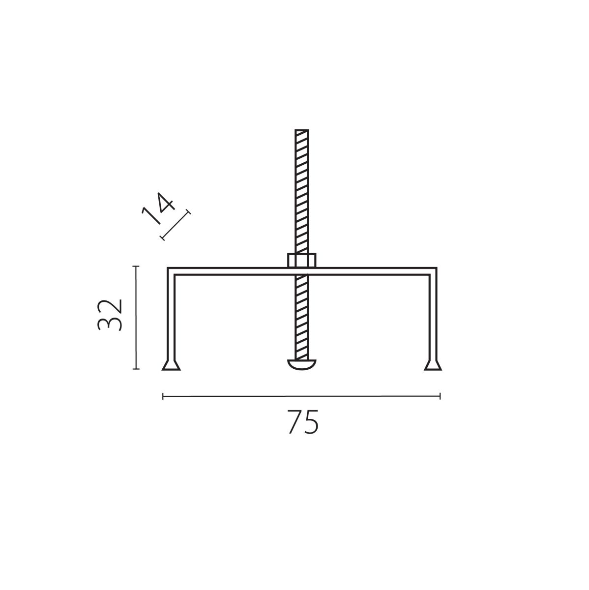 Фиксирующая скоба для встраиваемого шинопровода 5030xx-R Quattro Lightstar 503000-R в Санкт-Петербурге