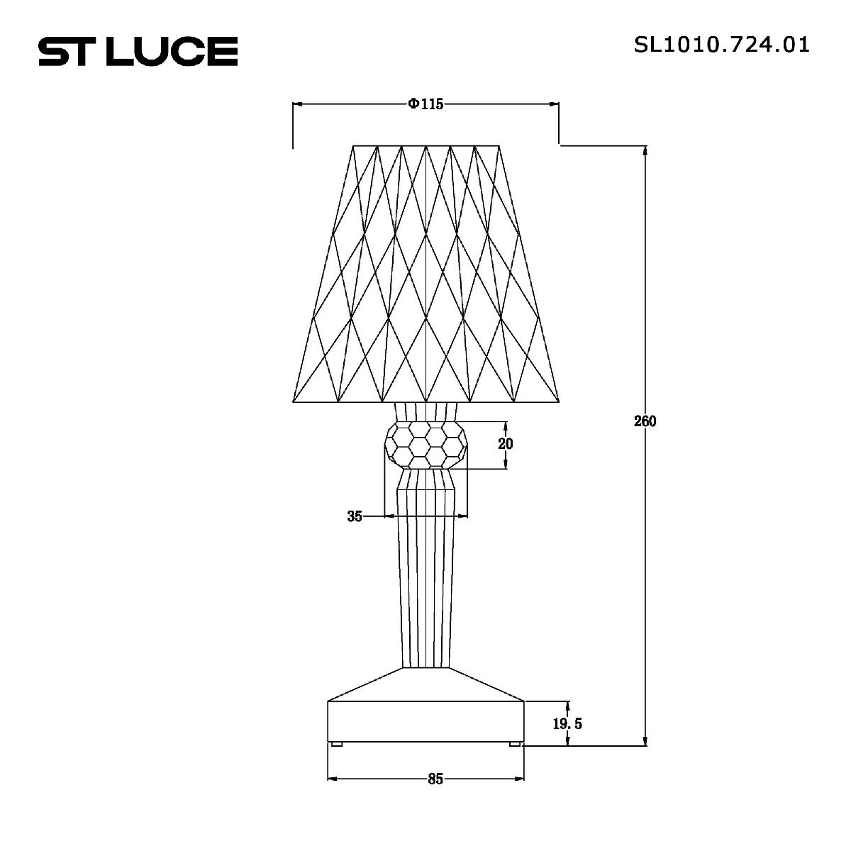 Настольная лампа ST Luce Sparkle SL1010.724.01 в Санкт-Петербурге