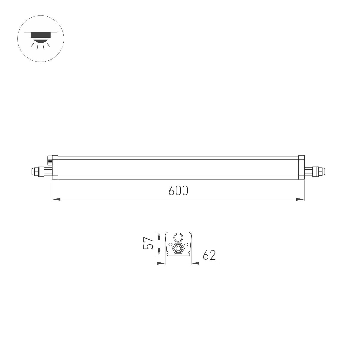 Линейный потолочный светильник Arlight ALT-TUBULAR-MOTION-600-14W Day4000 052668 в Санкт-Петербурге