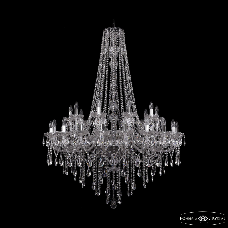 Подвесная люстра Bohemia Ivele Crystal 1415/20+10/400/h-154 Ni в Санкт-Петербурге