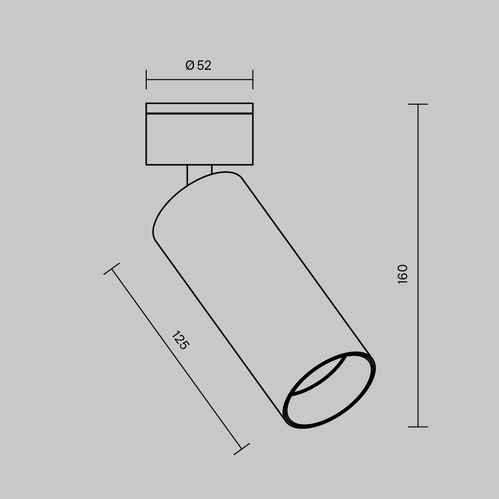 Накладной спот Maytoni Focus led C055CL-L12B2.7K-W-B в Санкт-Петербурге