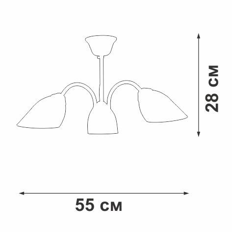 Люстра на штанге Vitaluce V3336-0/3PL в Санкт-Петербурге