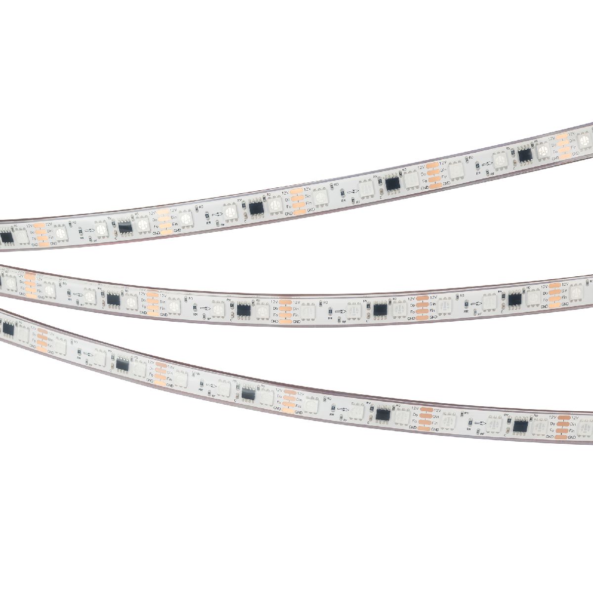Светодиодная герметичная лента Arlight SPI-PFS-B60-12mm 12V RGB-PX3-BPT (12 W/m, IP68, 5060, 5m) 039177 в Санкт-Петербурге