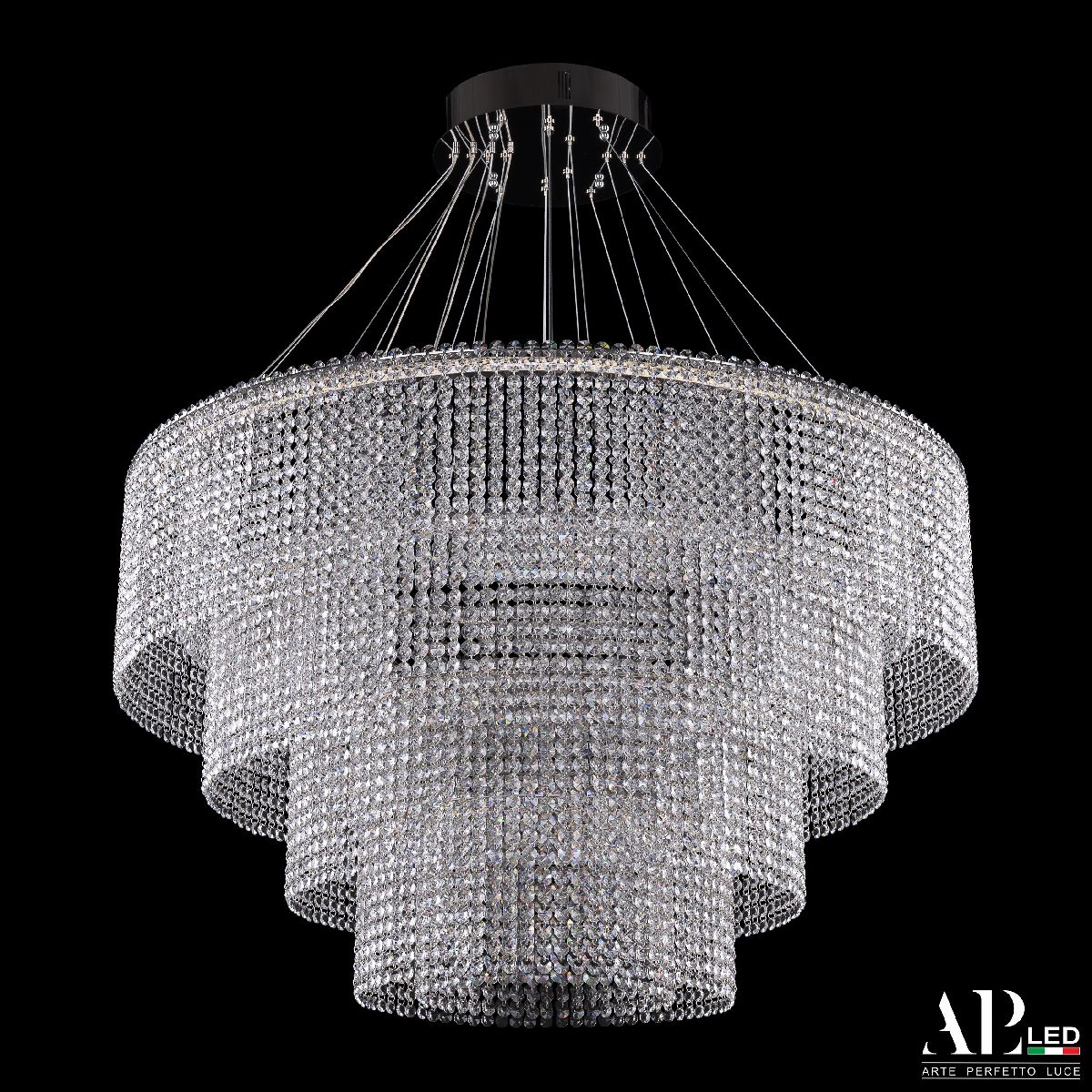 Каскадная люстра Arte Perfetto Luce Sicilia SH02.93.4D.A.Ni.4000.INT в Санкт-Петербурге