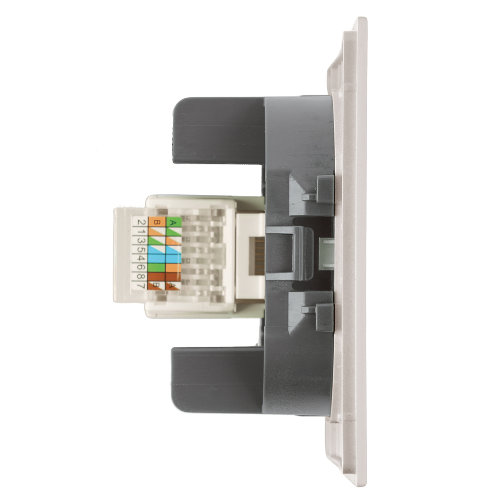 Розетка компьютерная 1-местная RJ-45 (механизм) Stekker Мия RST00-3117-08 50480 в #REGION_NAME_DECLINE_PP#