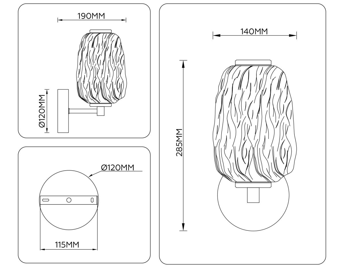 Бра Ambrella Light High Light Crystal LH30108 в Санкт-Петербурге