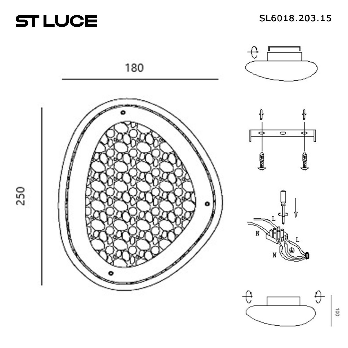 Настенный светильник ST Luce Enigma SL6018.203.15 в Санкт-Петербурге