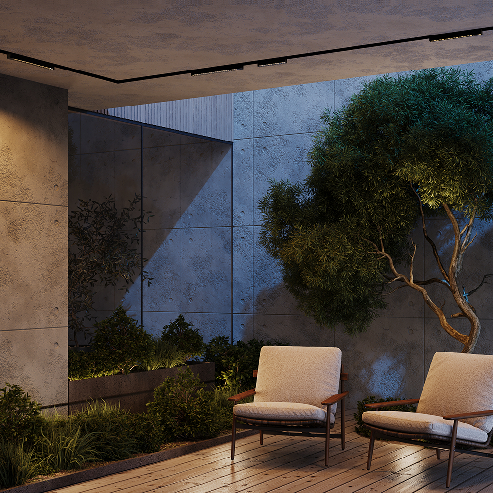 Уличный трековый светильник Maytoni Points O-TR02-2-S-12WB3K в #REGION_NAME_DECLINE_PP#