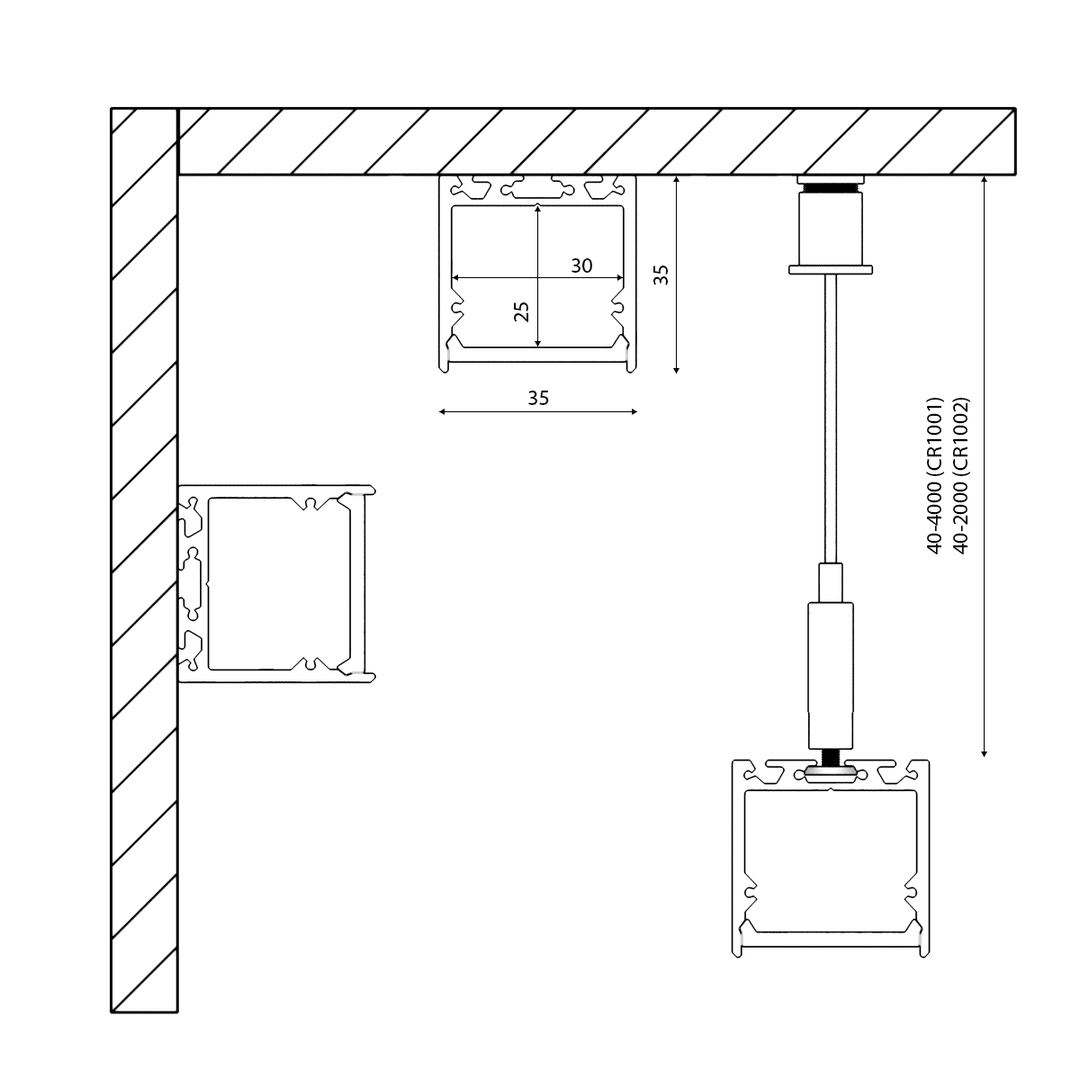 Профиль алюминиевый DesignLed LS.3535-W 003561 в Санкт-Петербурге