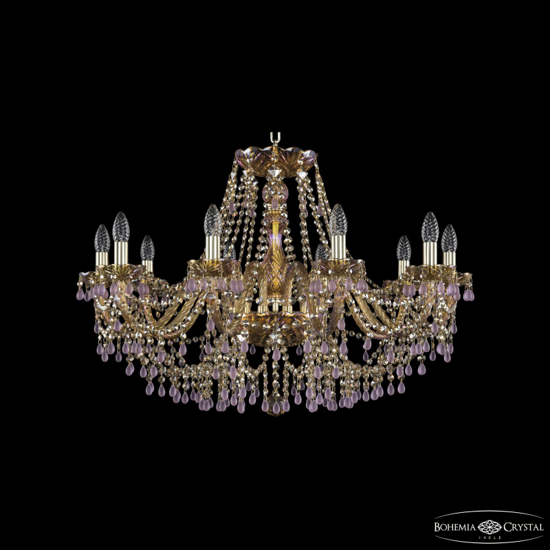 Подвесная люстра Bohemia Ivele Crystal 1410/10/300 G V7010 M777 в Санкт-Петербурге