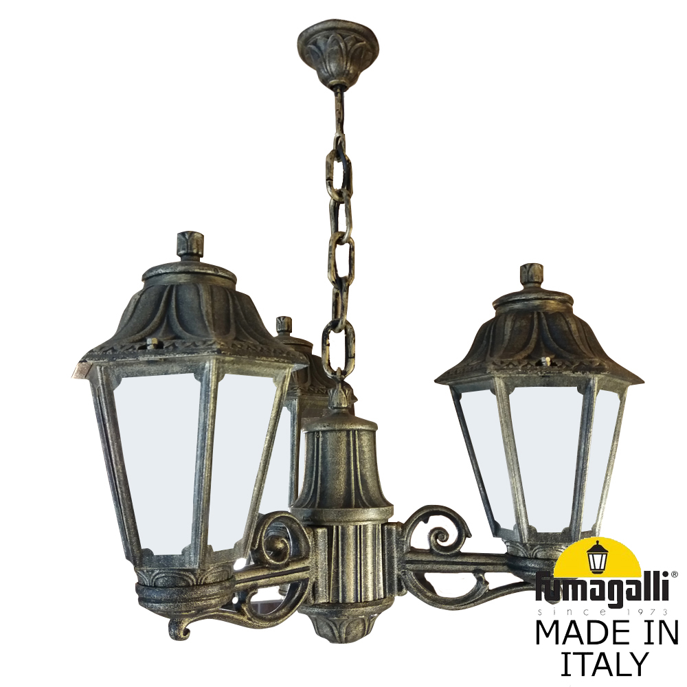 Уличный подвесной светильник Fumagalli SICHEM/ANNA 3L E22.120.S30.BYE27 в #REGION_NAME_DECLINE_PP#