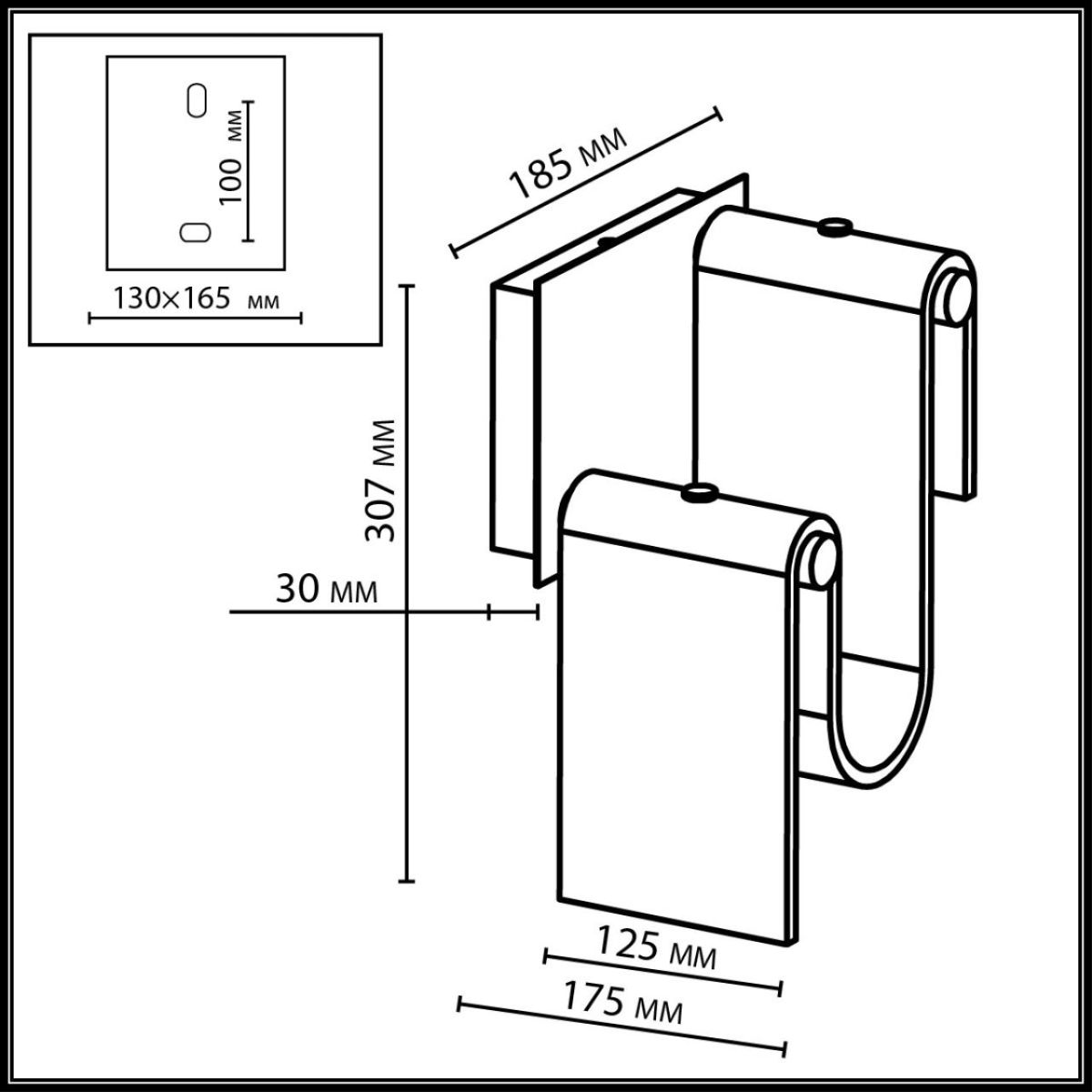 Настенный светильник Odeon Light L-Vision Flow 5105/11WL в Санкт-Петербурге