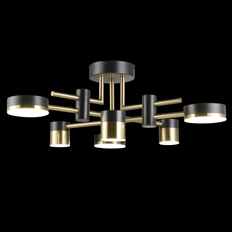 Потолочная люстра Natali Kovaltseva LED LAMPS 81368 GOLD BLACK в Санкт-Петербурге