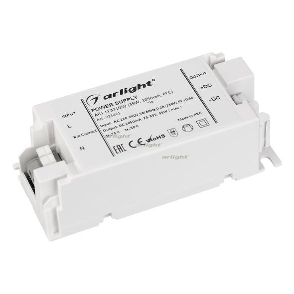 Блок питания Arlight ARJ-LE331050 (35W, 1050mA, PFC) 023461 в Санкт-Петербурге