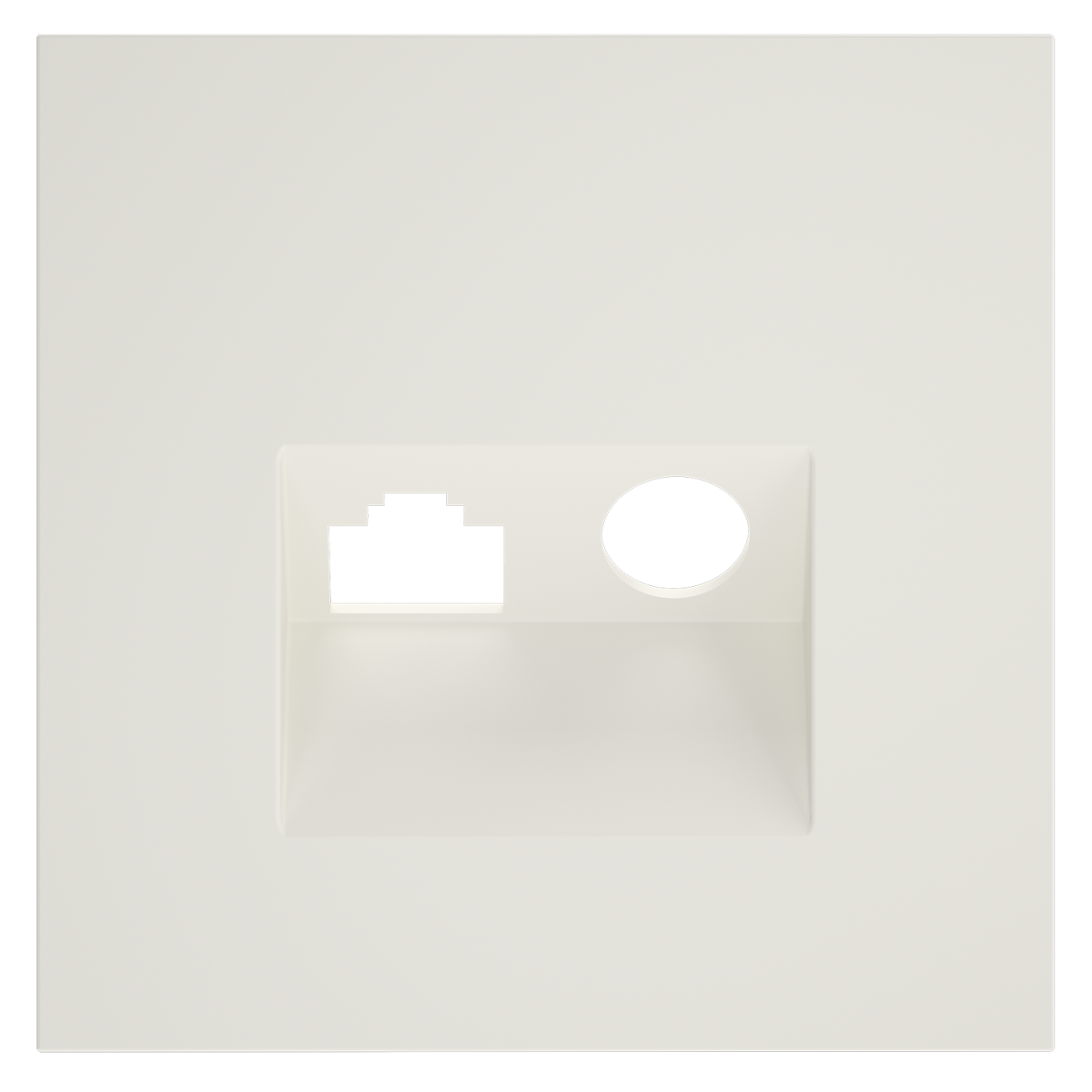 Накладка для розетки TV+RJ45 кат. 6 Voltum S70 (хлопок) VLS002713 в #REGION_NAME_DECLINE_PP#