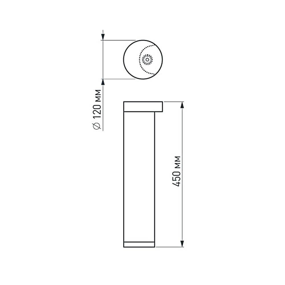 Уличный светильник Arlight LGD-Path-Round120-H450B-12W Warm White 020336 в Санкт-Петербурге