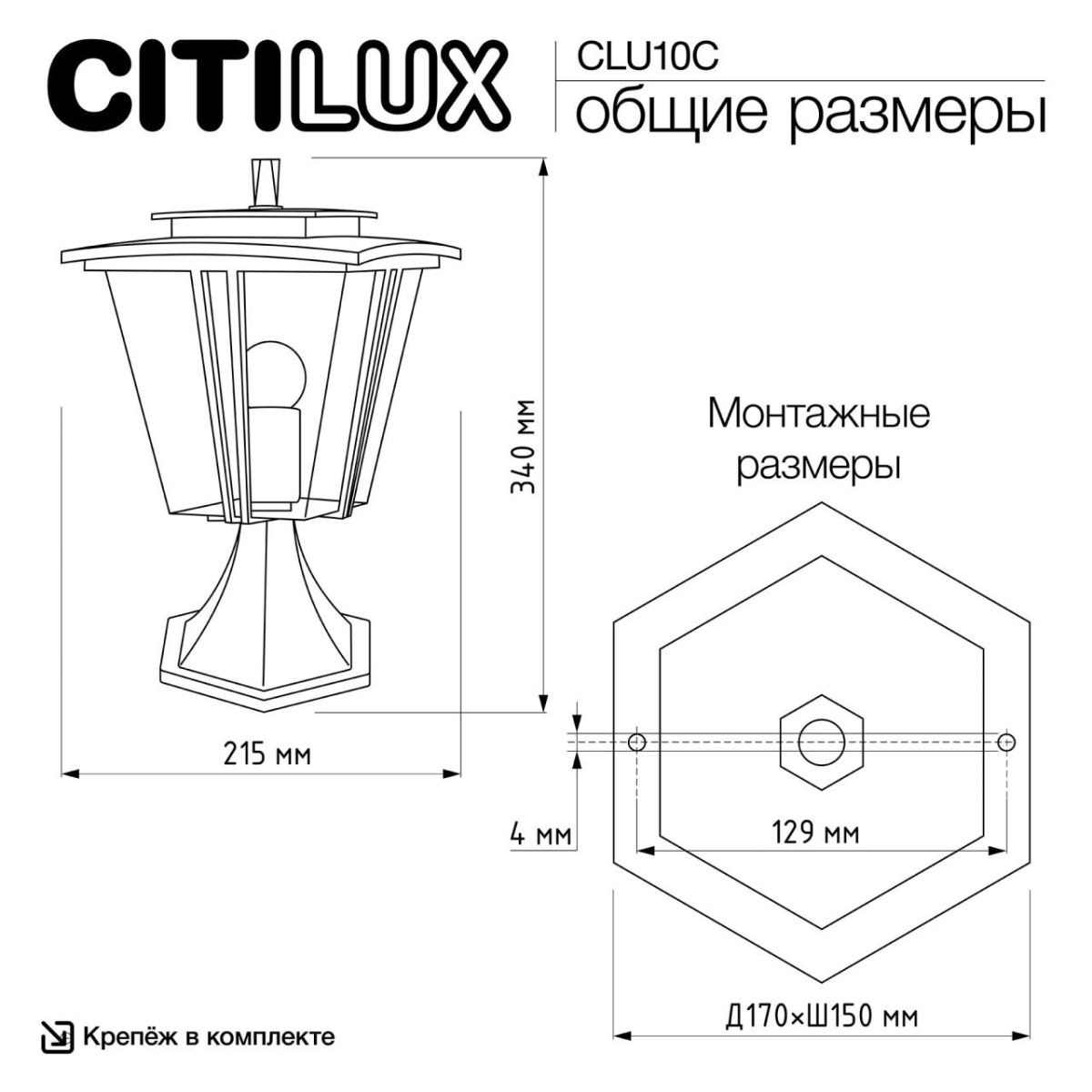 Ландшафтный светильник Citilux Forts CLU10C в Санкт-Петербурге