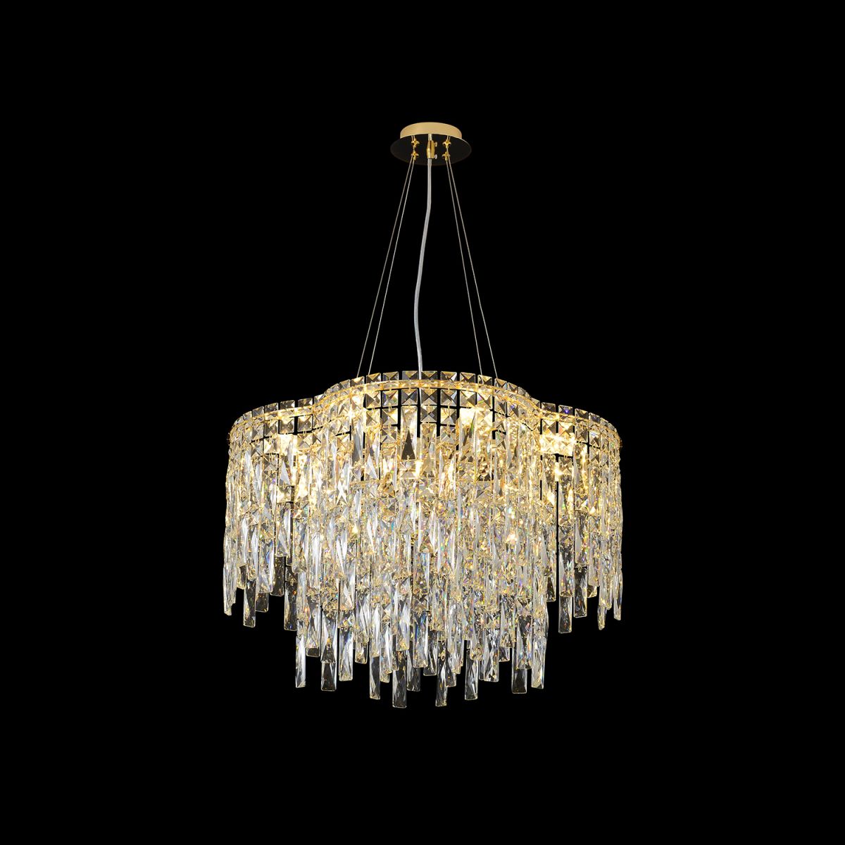 Подвесная люстра Crystal Lux ABRIL SP12 GOLD в Санкт-Петербурге