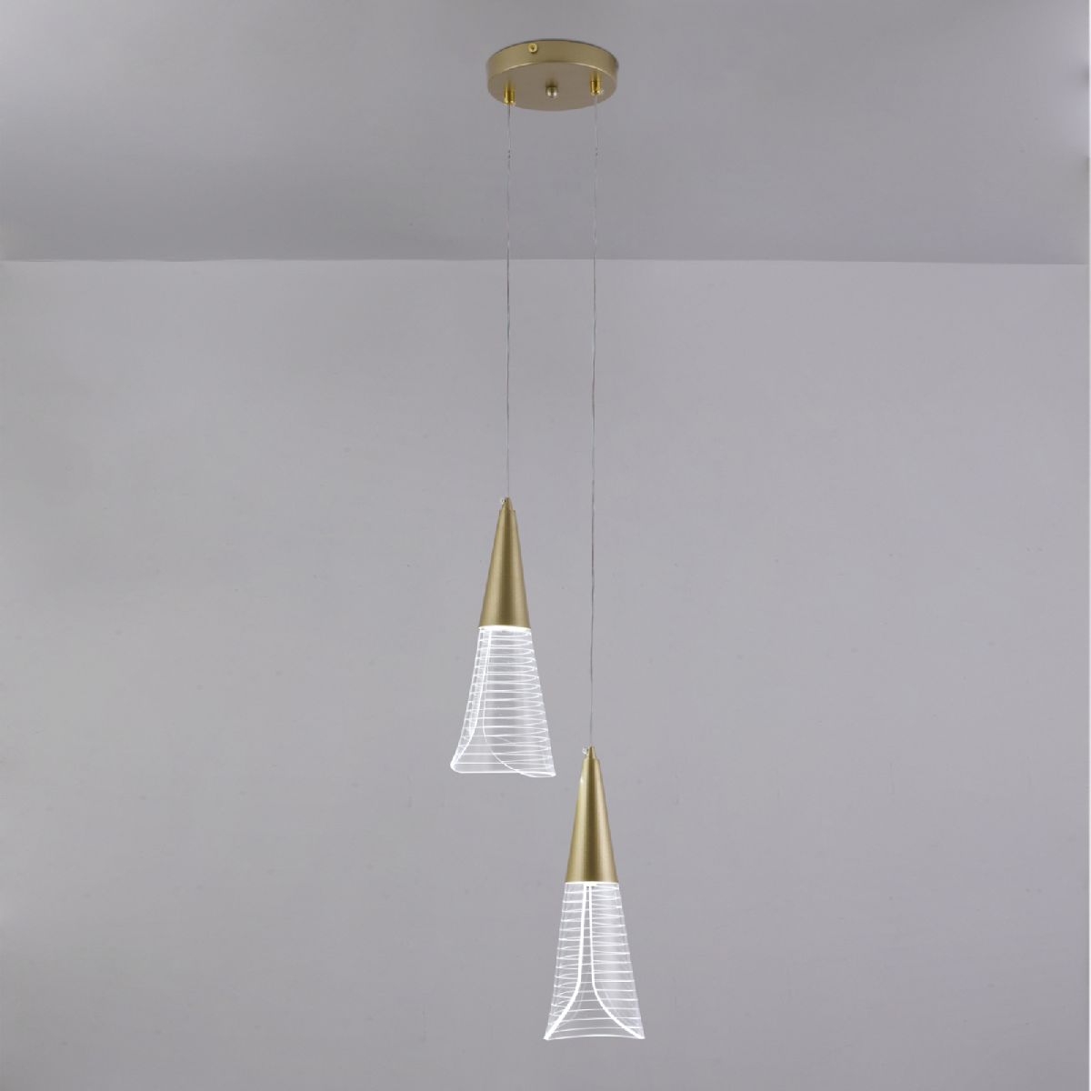 Подвесной светильник Natali Kovaltseva Triangle LED LAMPS 81117/2C в #REGION_NAME_DECLINE_PP#