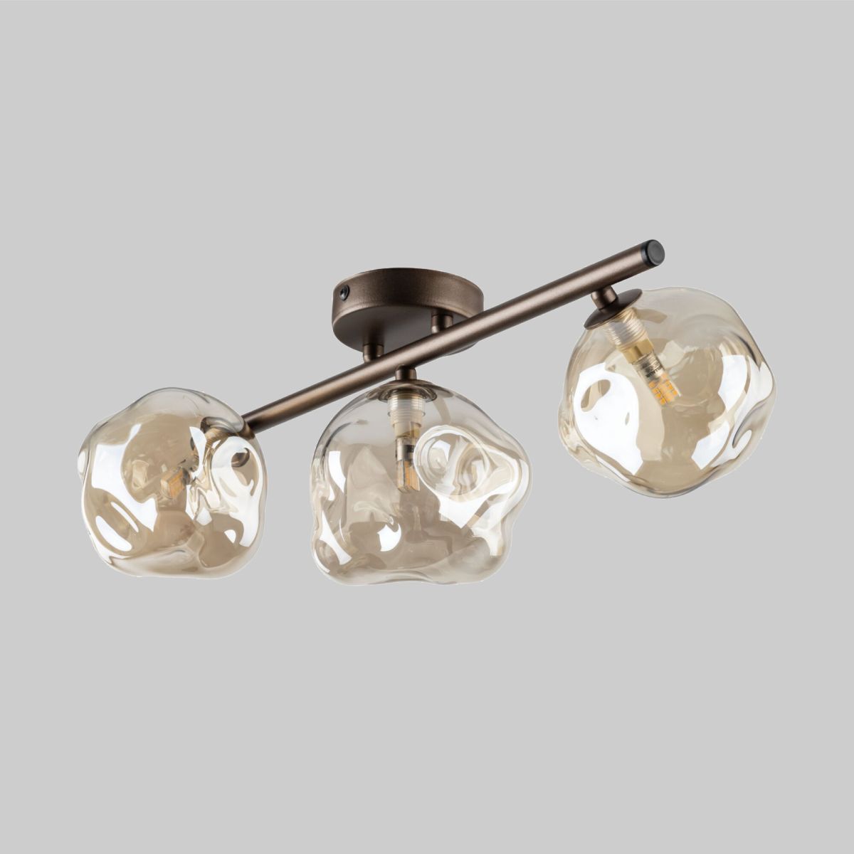 Потолочный светильник стеклянный TK Lighting 11035 Lava Brown a071851 в Санкт-Петербурге