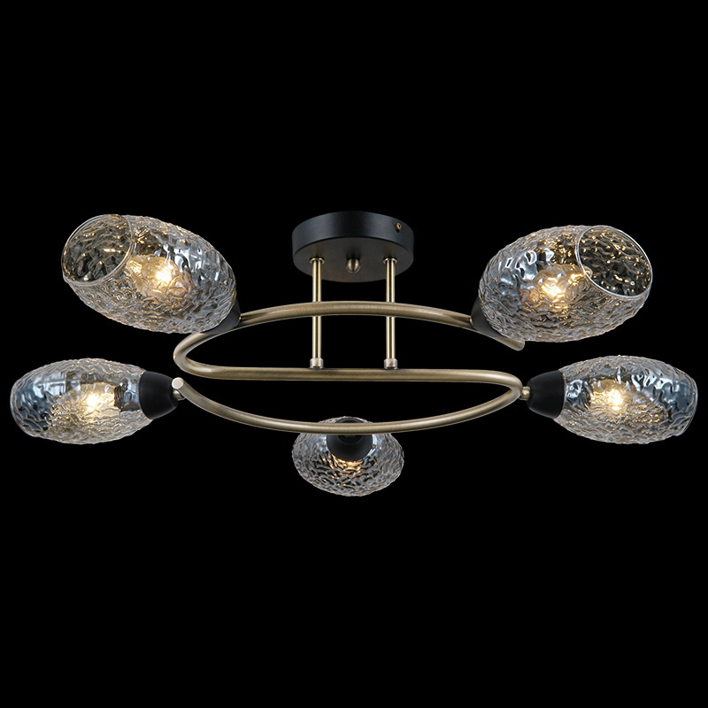 Люстра на штанге Illumico IL0300-5CSQ-79 BK AB УЦ в Санкт-Петербурге