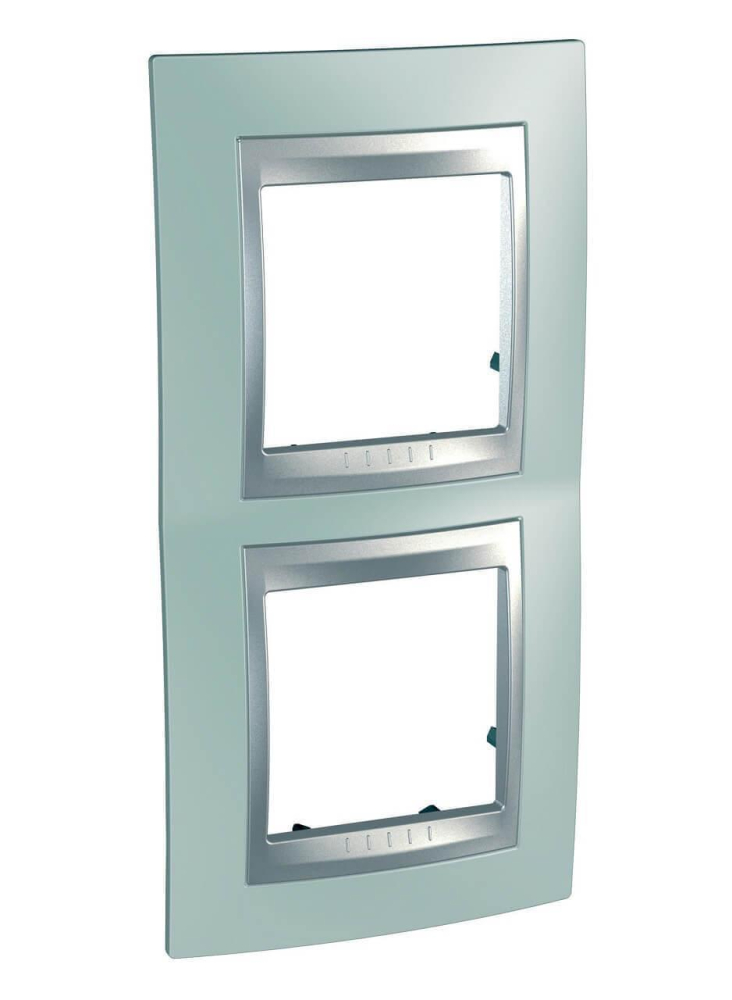 Рамка 2-постовая вертикальная Schneider Electric Unica Top MGU66.004V.094 в Санкт-Петербурге