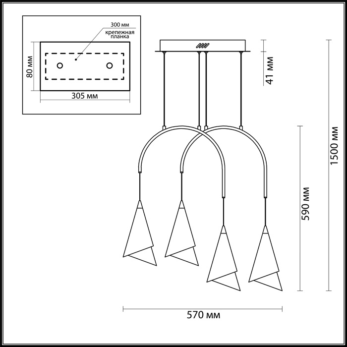 Подвесная светодиодная люстра Odeon Light Etna 4116/28L в Санкт-Петербурге