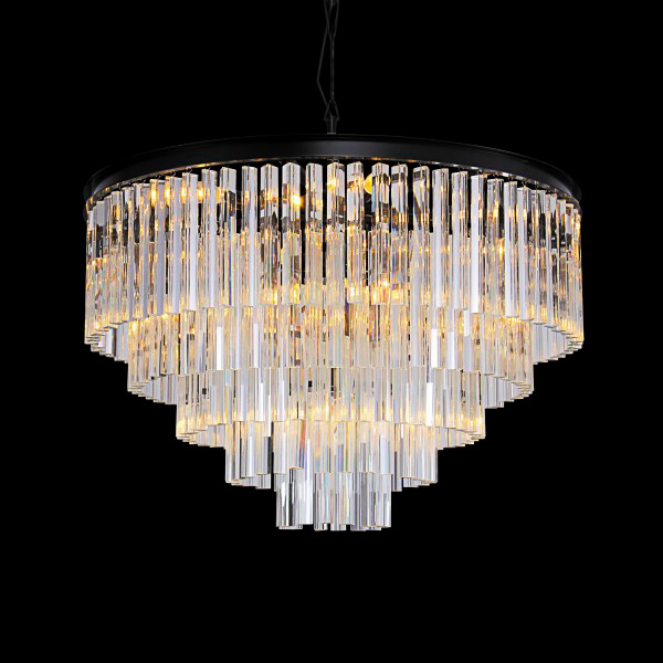 Подвесная люстра Delight Collection Odeon 10A black/clear в Санкт-Петербурге