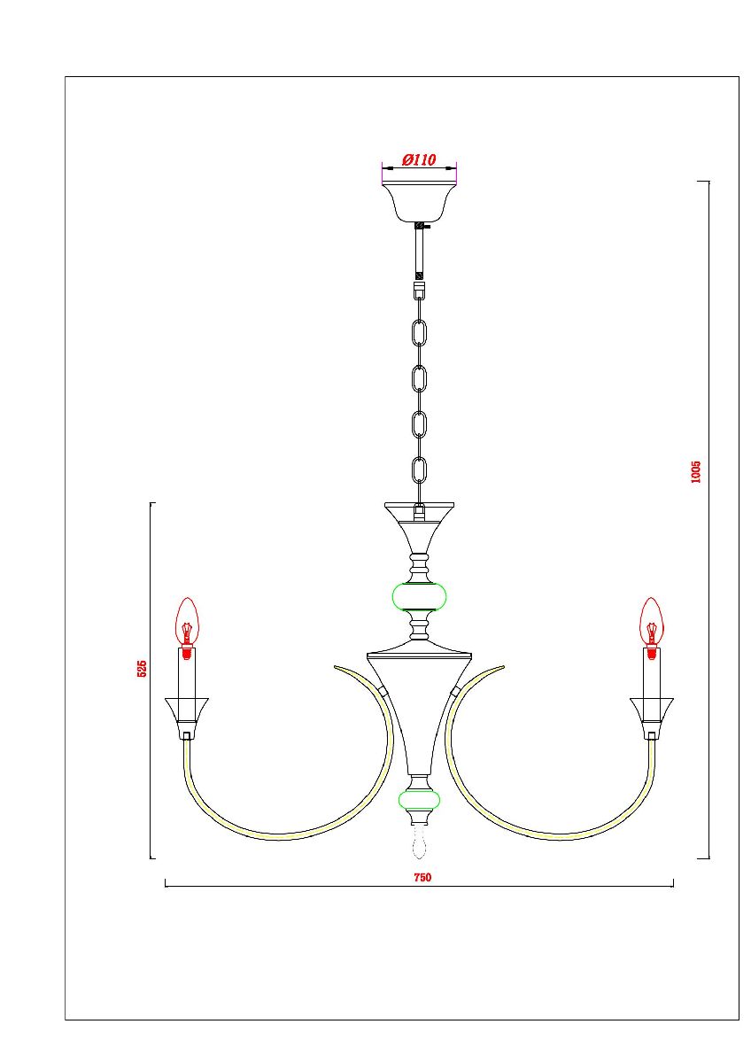 Подвесная люстра Arte Lamp Collinetta A4094LM-8PB в Санкт-Петербурге