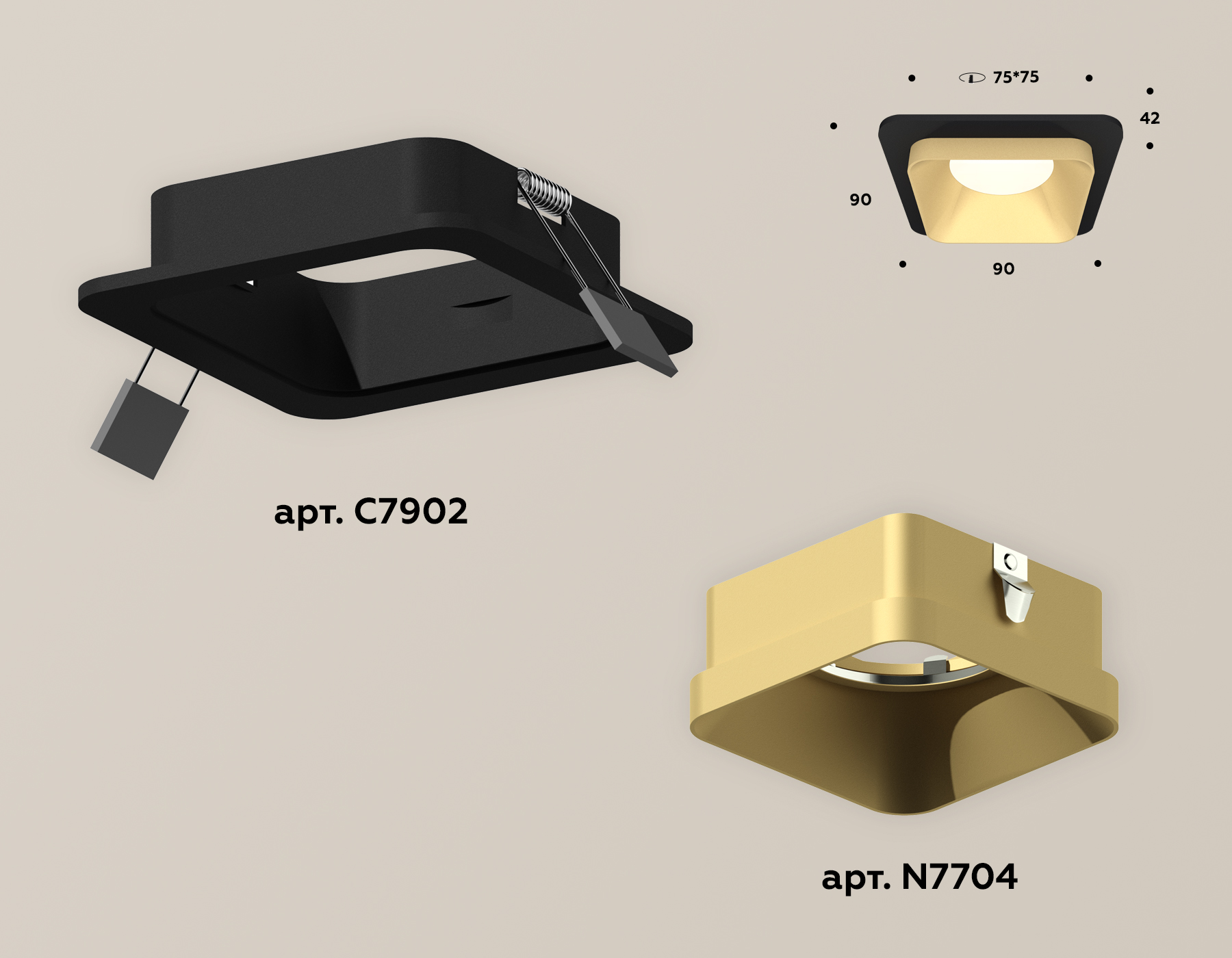 Встраиваемый светильник Ambrella Light Techno XC7902004 (C7902, N7704) в Санкт-Петербурге