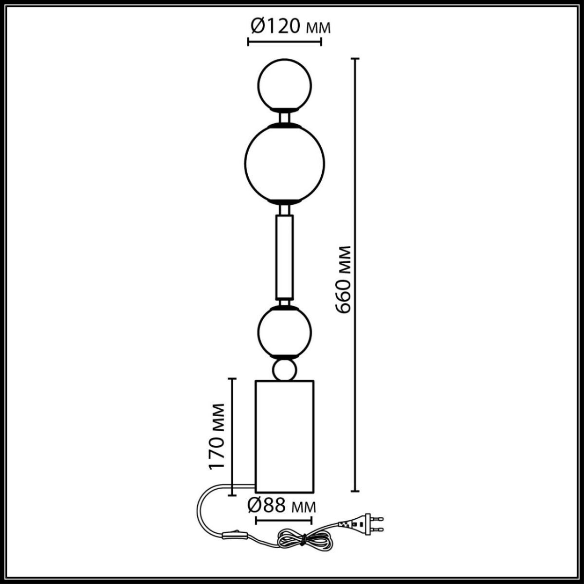 Настольная лампа Odeon Light Modern Callisto 5457/4TL в Санкт-Петербурге