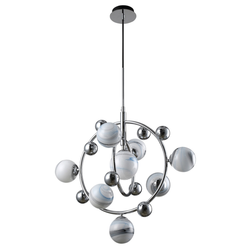 Подвесная люстра Crystal Lux Salvadore SP8V Chrome в Санкт-Петербурге