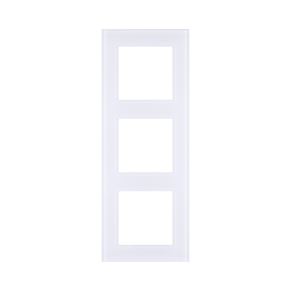 Рамка 3-постовая, стекло белый Kollinger Asthetik AS3WH в #REGION_NAME_DECLINE_PP#