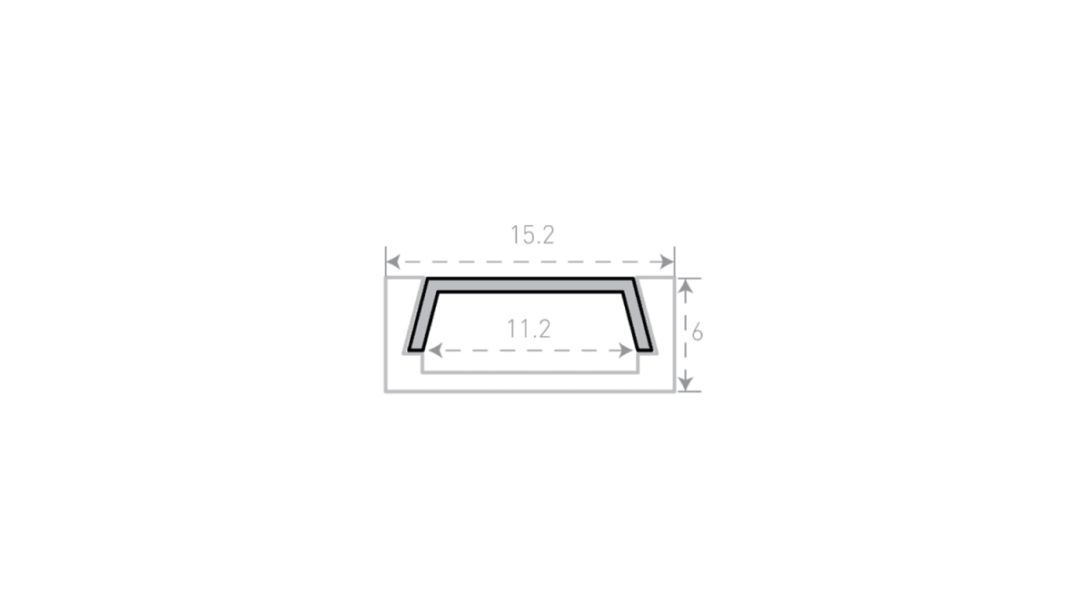 Алюминиевый профиль SWG Standard SF-1506-3MT 00-00031953 в Санкт-Петербурге