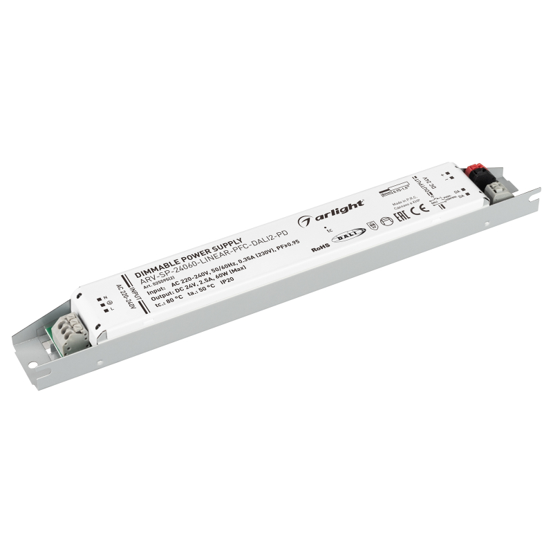 Блок питания Arlight ARV-SP-24060-Linear-PFC-DALI2-PD (24V, 2.5A, 60W) 025595(2) в Санкт-Петербурге